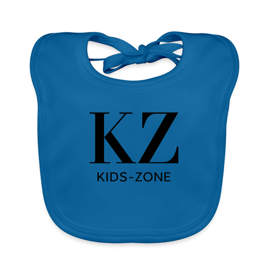 Baby Organic Bib - peacock-blue