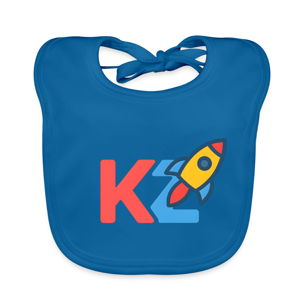 Baby Organic Haklapp - peacock-blue