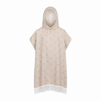 Bamboo Kids Bath Poncho - Sand
