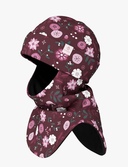 Fleece Balaclava For Kids FERN - Winters Flowers