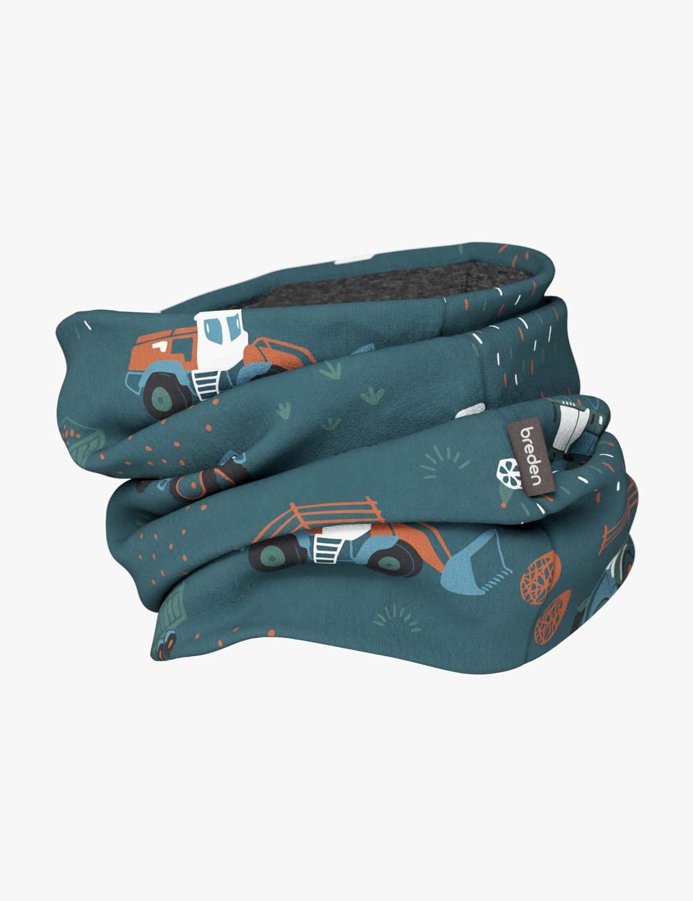 Kids Merino Neck Tube MOKKA - Tractors