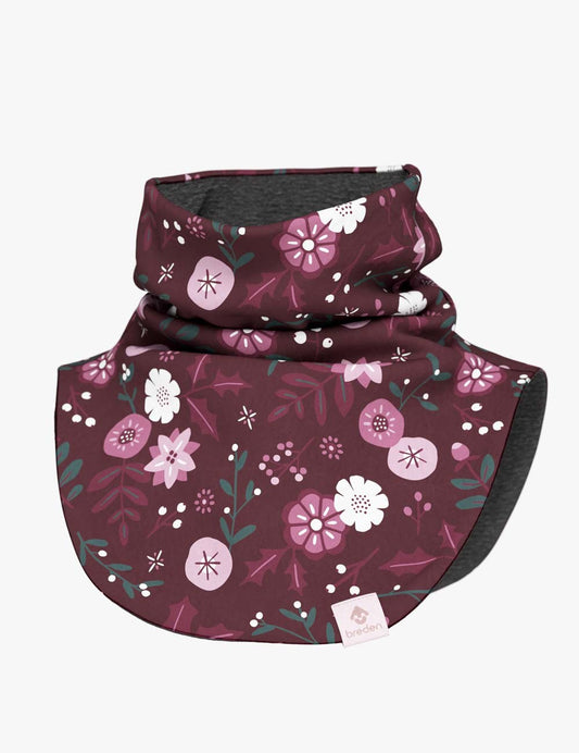 Kids Merino Neck Warmer MIKEL - Winter Flowers