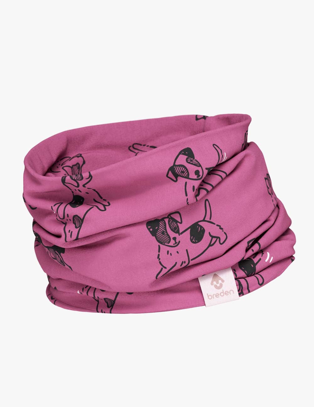 Kids Neck Tube For Autumn And Spring TOBIAS - Pink Dogs