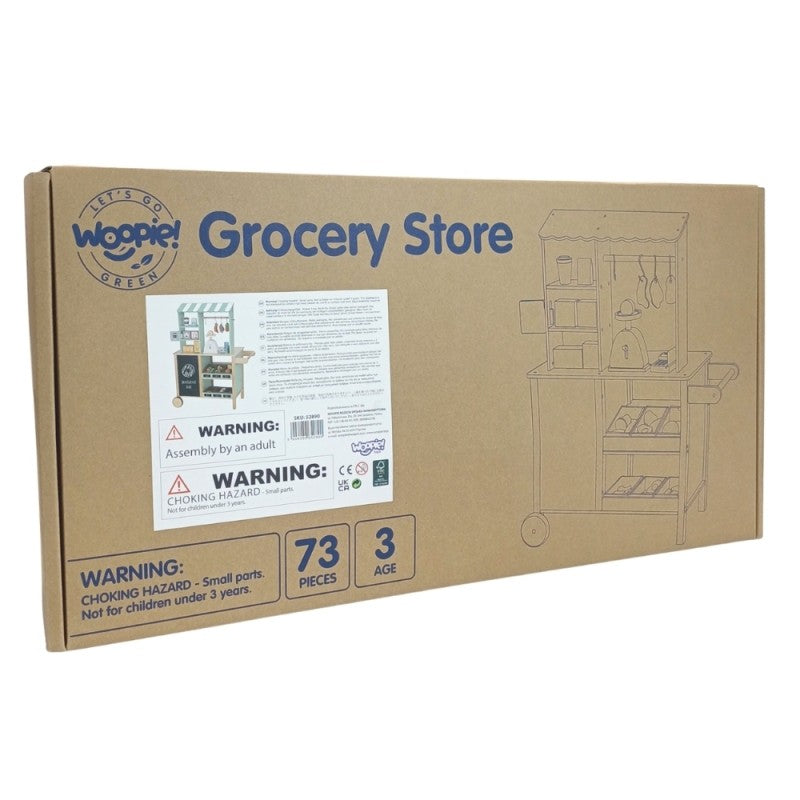 Large Multifunctional Wooden Food Truck Stand, 73 pcs