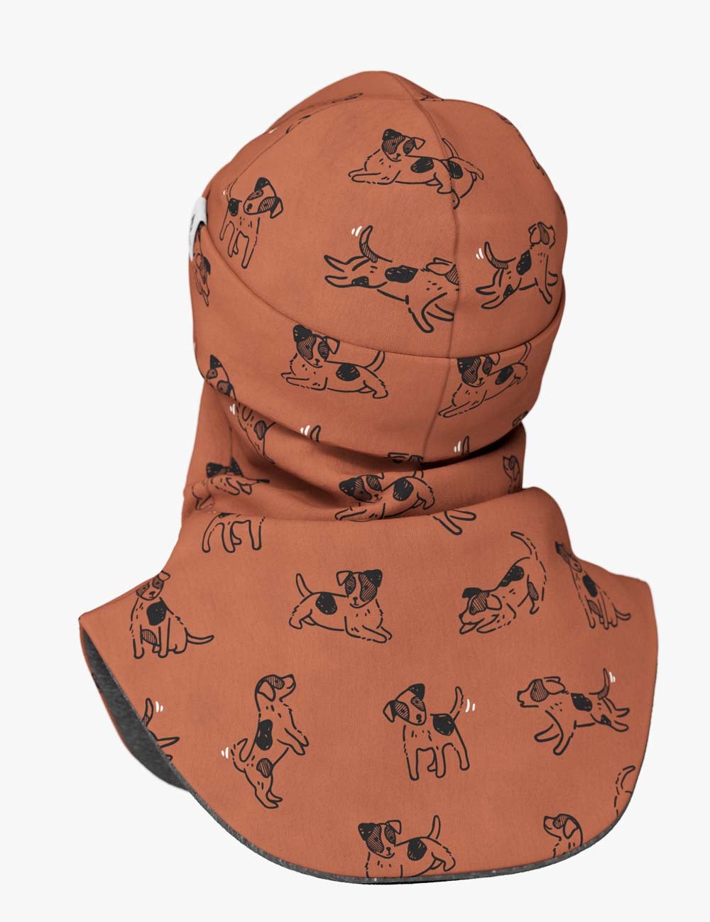 Merino Balaclava For Kids BREM - Copper Dogs