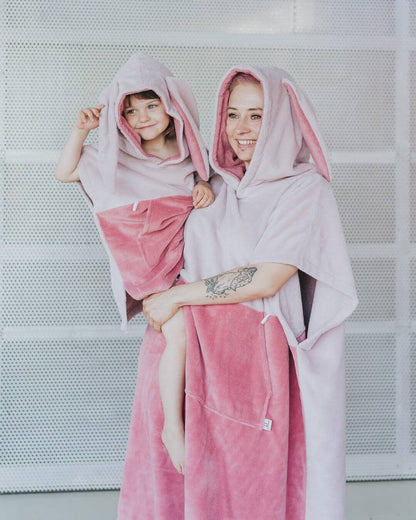 Surfbunny Kids Bath Poncho - Pink