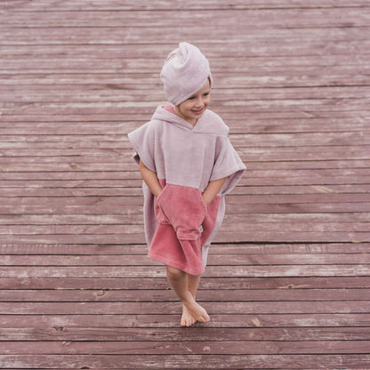 Surfbunny Kids Bath Poncho - Pink