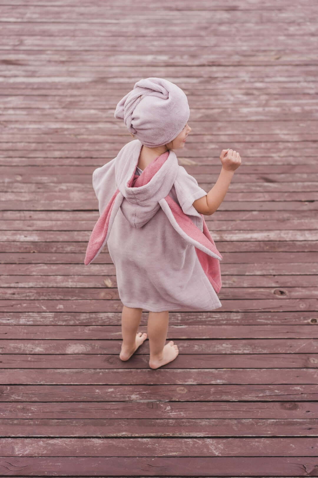 Surfbunny Kids Bath Poncho - Pink